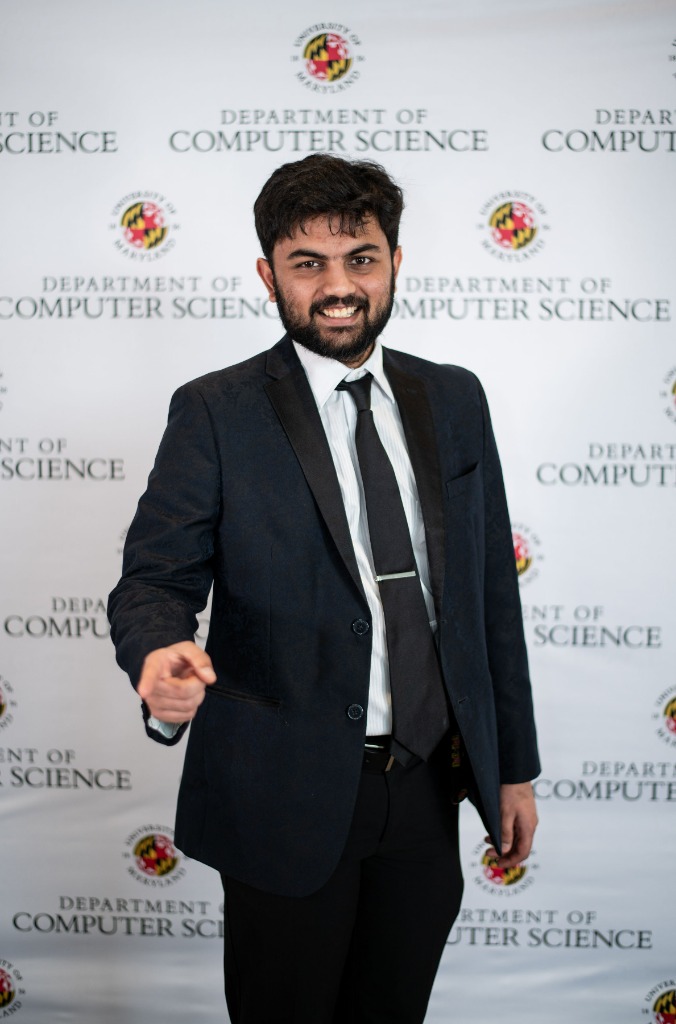 Harshit at UMD CS Department — pointing