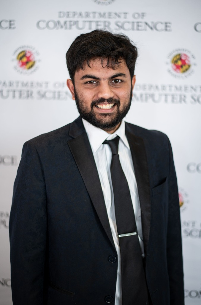 Harshit at UMD CS Department — formal portrait